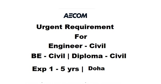 AECOM- Civil Engineer Manager, Transportation & Airfield, Qatar in Doha