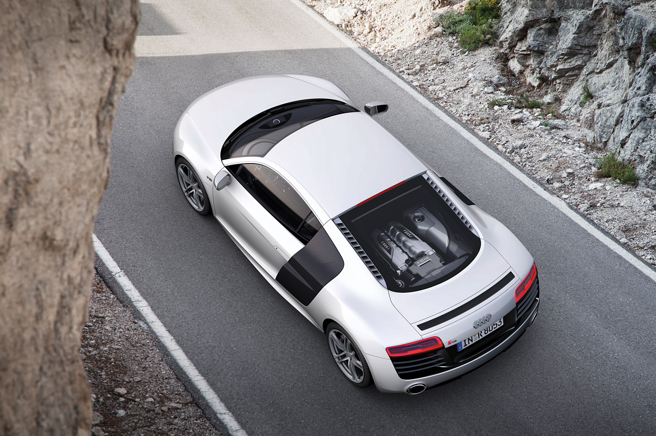 ... new trim level same engines the r8 s 430 hp 4 2 liter v 8 and 525 hp