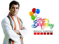 rahul gandhi, national flag on his shoulders to celebrate his 49th birthday