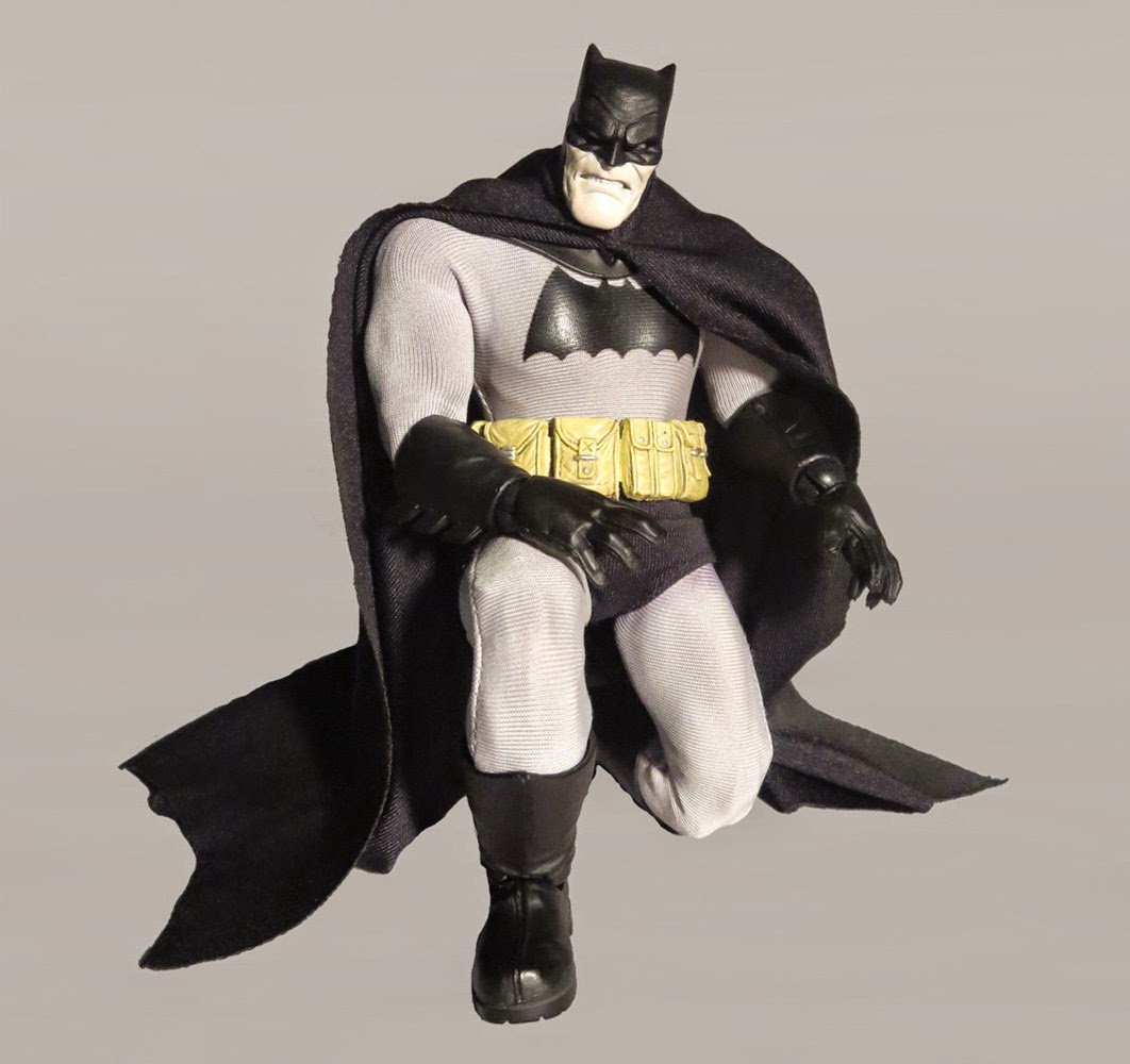 toyhaven: Mezco One:12 scale Frank Miller Dark Knight Batman 6.75-inch tall  action figure is AWESOME!
