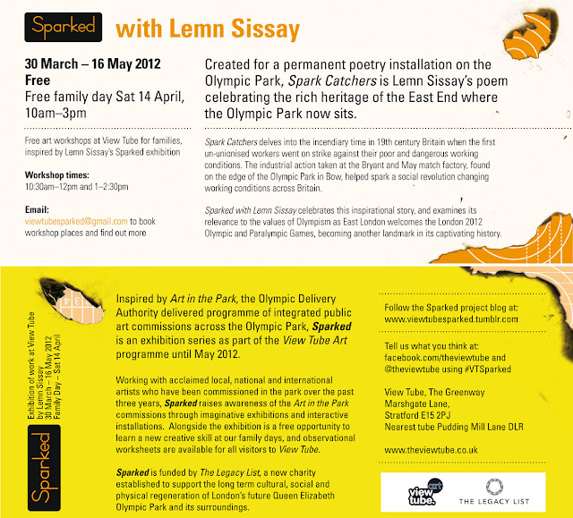 New Lemn Sissay exhibition, first Olympic poet commissioned for London 2012 