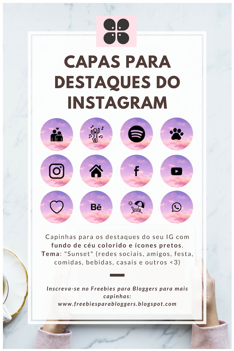   Capas para Destaques (Highlights) do Instagram