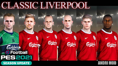 PES 2021 Classic FacePack Liverpool FC by Andri Mod