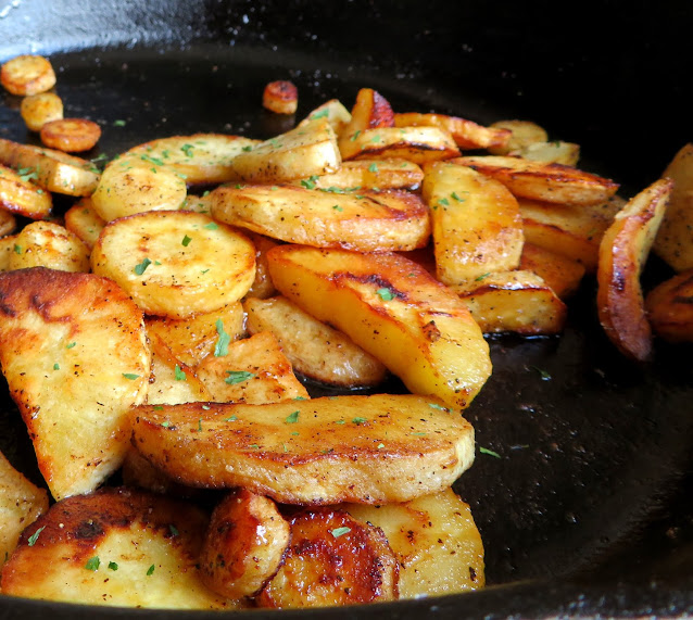 Butter Fried Parsnips