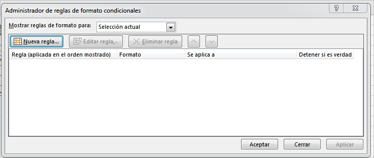 formato condicional con formulas en excel