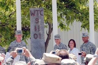 world trade center i-beam unveiled at bagram