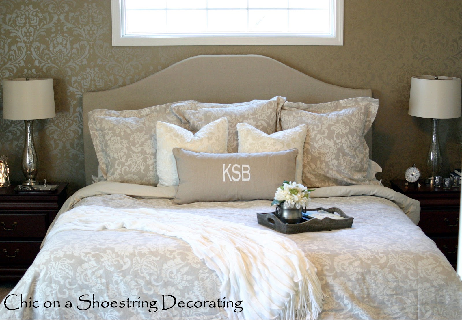 Chic on a Shoestring Decorating iNeutral Master Bedroomi Reveal