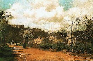 Камиль Писсарро. Вид из Лувесьена. Ок. 1869.