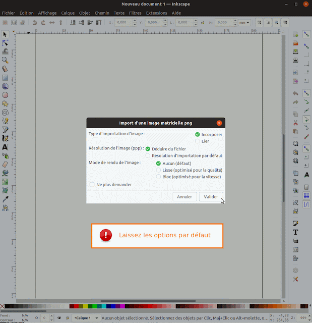 importer un dessin dans inkscape