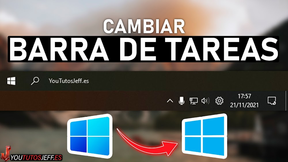 Cambiar BARRA de TAREAS de Windows 11 por la de Windows 10