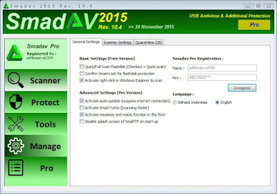 Smadav Pro 10.4 2015 + Serial Key(Original) + Crack Terbaru Free Download