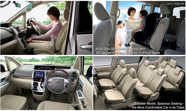 tampilan interior dari NAV1/NOAH MPV