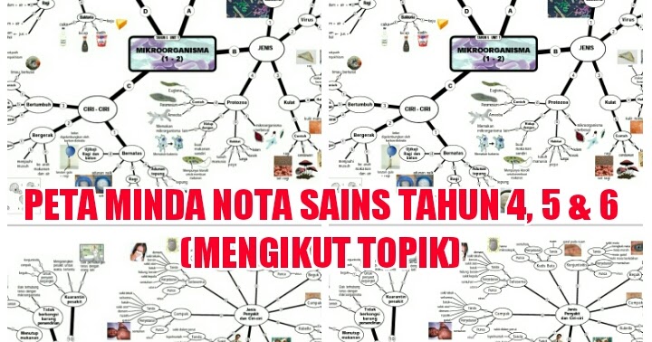 Nota Sains Tahun 4,5 & 6 - Peta Minda Mengikut Topik