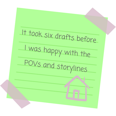 Fun Fact: it took six drafts before I was happy with the POVs and storylines