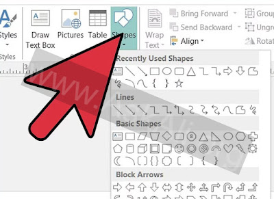 Step 2: Click the AutoShapes Button on the Objects Toolbar