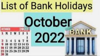 Bank Holidays in October 2022 
