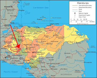 Map La Esperanza, Intibucá, Honduras