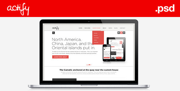 Actify - PSD Template - Business Corporate