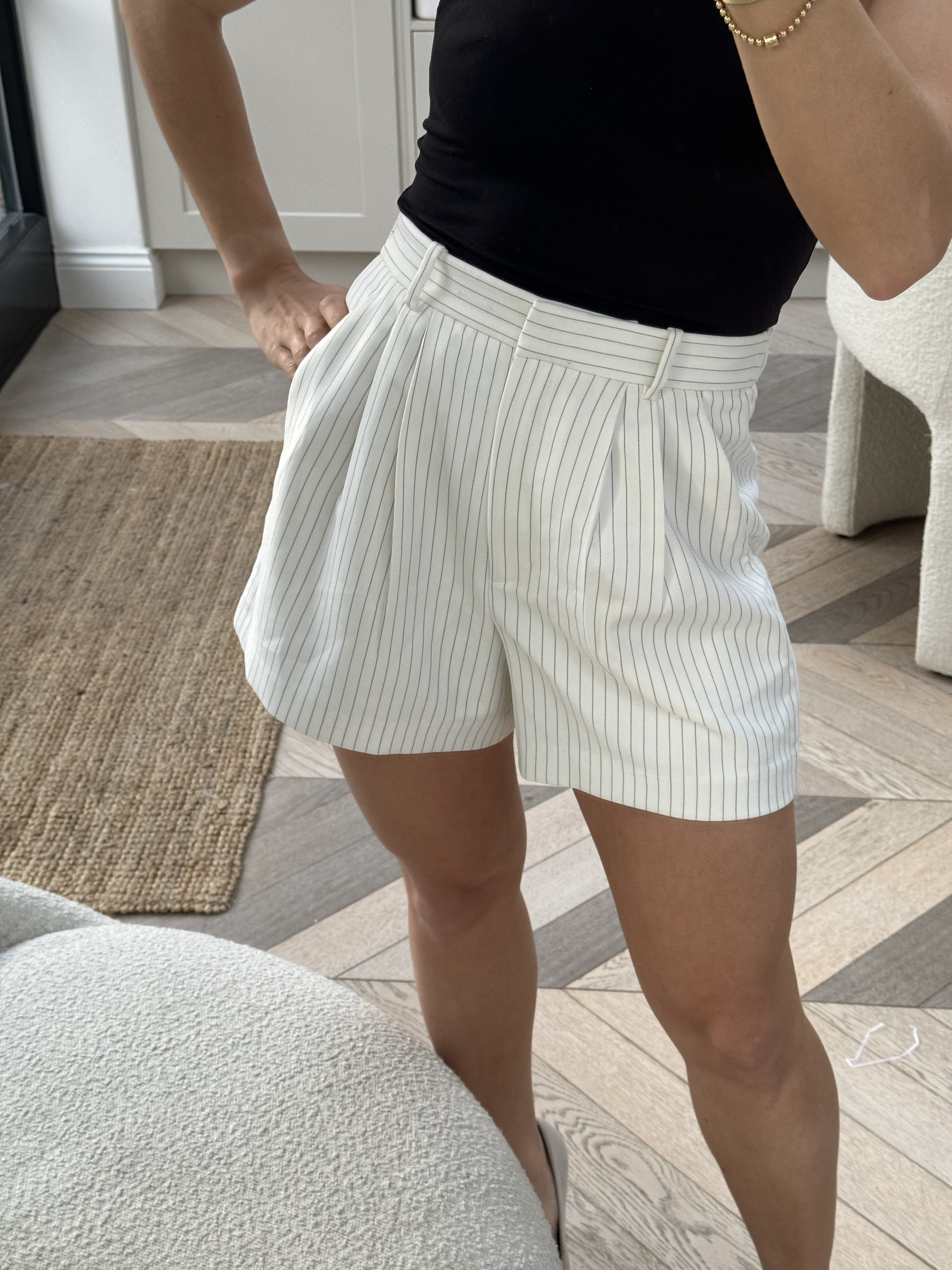 Striped Tailored Shorts