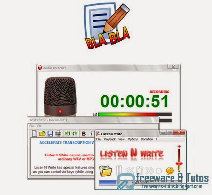 Listen N Write Free : un logiciel gratuit pour retranscrire facilement les conférences enregistrées et les interviews