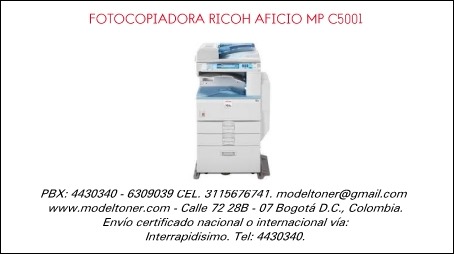 FOTOCOPIADORA RICOH AFICIO MP C5001