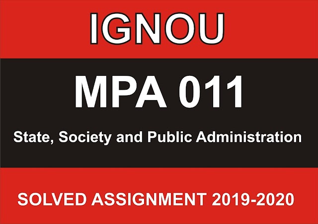 MPA 011 Solved Assignment