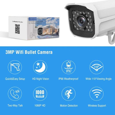 amiccom outdoor security camera 1080p review