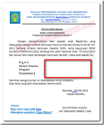 Membuat Surat Masal  TIK SMA