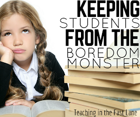 Are you losing your students to the boredom monster? Try these actionable tips to win them back! 