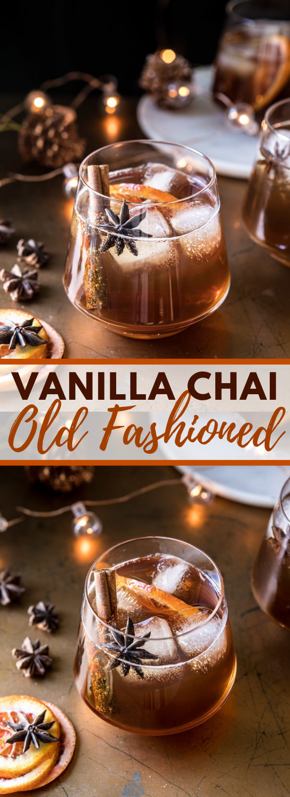 Vanilla Chai Old Fashioned #drink #cocktails