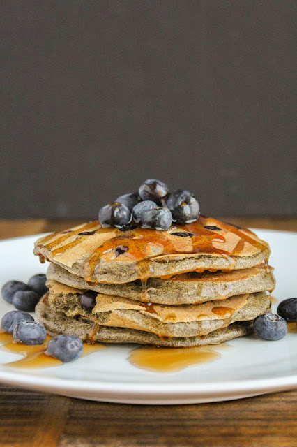 Blueberry Buckwheat Pancakes | The Chef Next Door