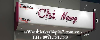 Thiết kế shop thời trang đẹp, thuần khiết.