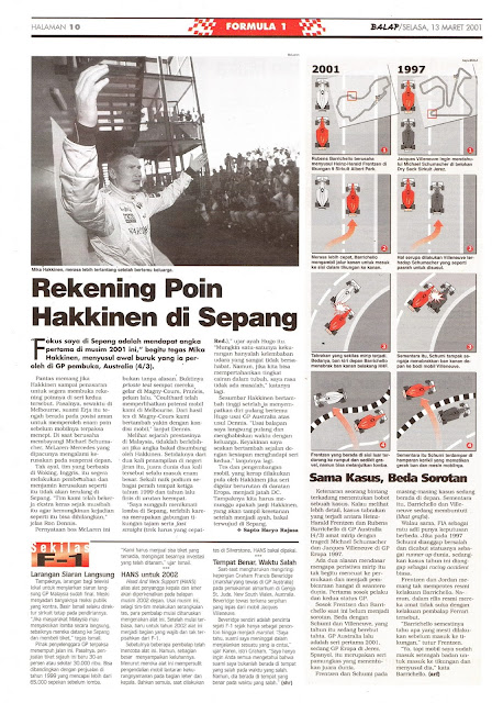 REKENING POIN HAKKINEN DI SEPANG