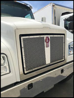 Optional Fixed Grille for Kenworth T880S with Set-Forward Axle