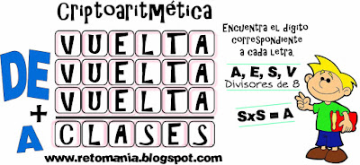 Alfamética, Criptoaritmética, Criptosuma, Alfametica de regreso a clases, Alfamética de vuelta al colegio, Juego de letras, Juego de palabras