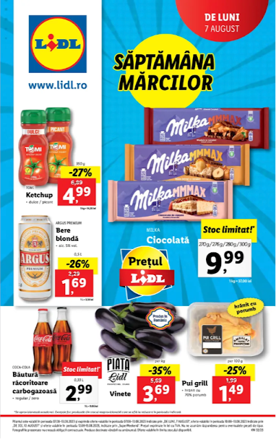 LIDL Catalog - Brosura 7-13.08 2023→  Săptămâna Mărcilor | Lidl Plus | Super Weekend