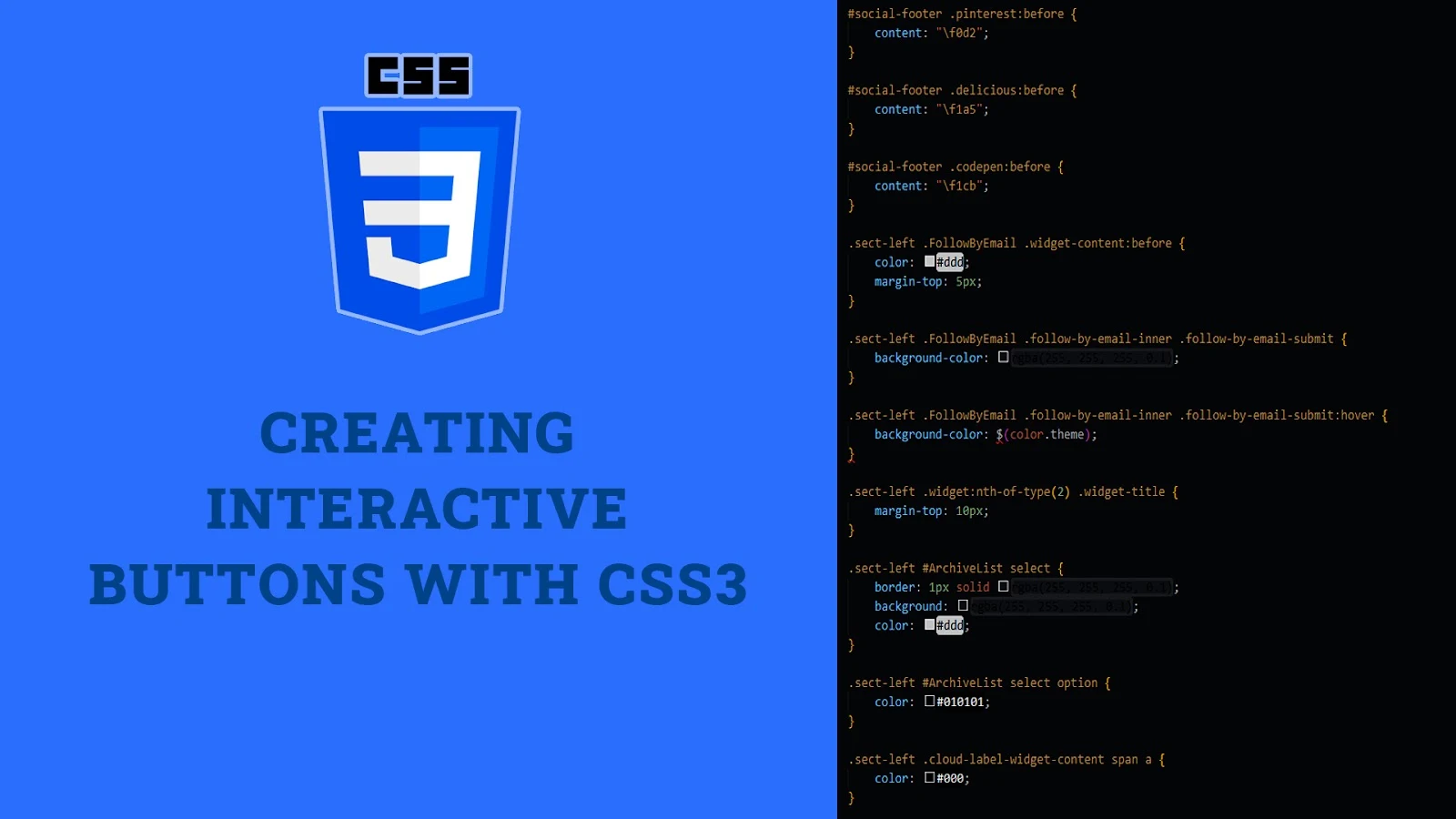 Creating Interactive Buttons with CSS3