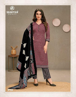 Deeptex Miss India vol 81 Cotton Print Churidar Dress Material