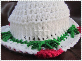 free crochet flower cap pattern