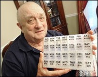 Paul Posharow of Frederick received a heart transplant four years ago. As part of his daily regimen, Posharow uses a large box to organize the approximately 30 pills he has to take every day for the rest of his life. Posharow is also a volunteer with the Living Legacy Foundation which champions organ donations. (Frederick News-Post/Sam Yu) 