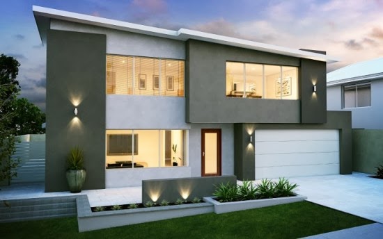 Gambar Desain  Rumah  Tingkat  Minimalis  2  Lantai Modern 