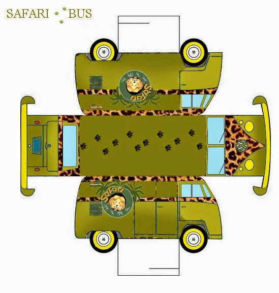 Safari Free Printable Bus.