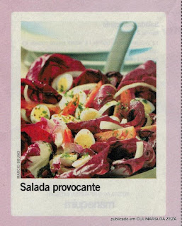 RECEITA DE SALADA COM OVOS DE CODORNA