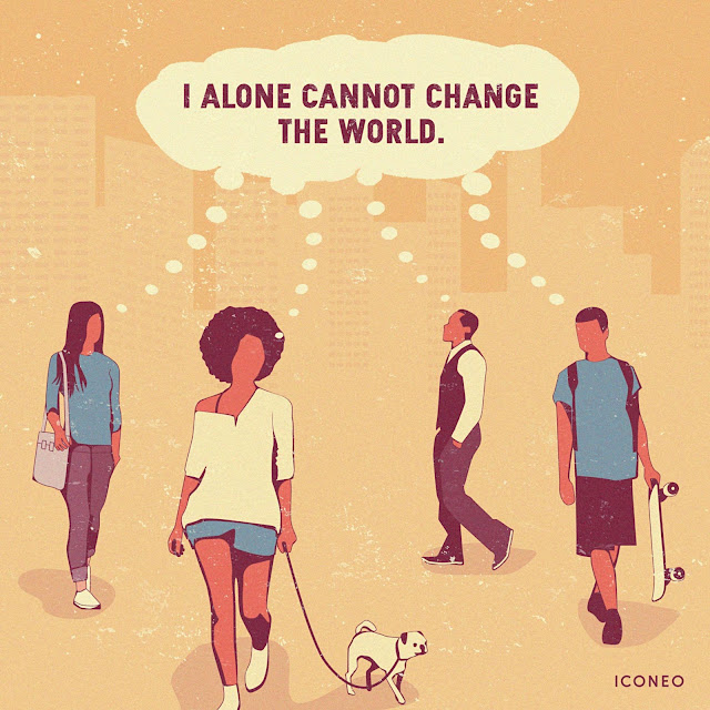 Iconeo: I alone cannot change the world.