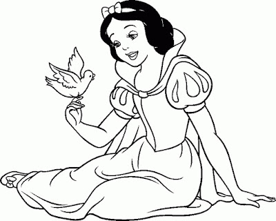 Desenhos da Branca de Neve para Colorir e Imprimir