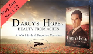 Blog Tour: Darcy's Hope - Beauty from Ashes by Ginger Monette