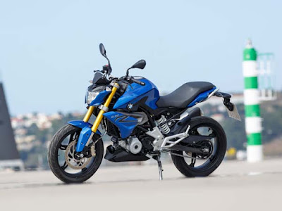 BMW G310R blue side angle HD picture