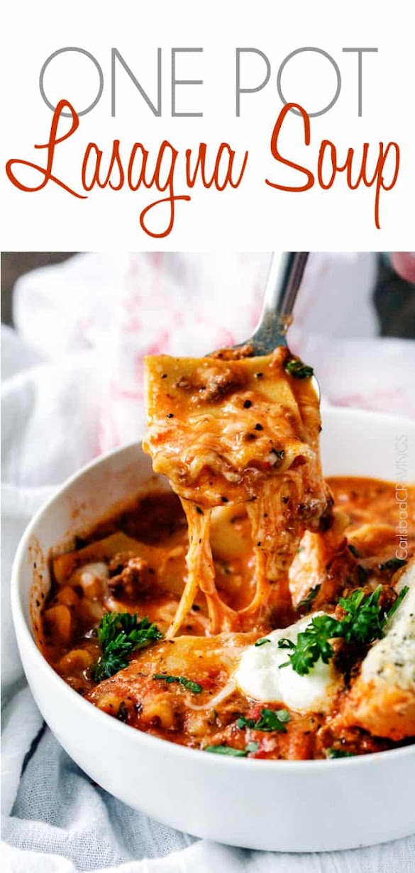 One Pot Lasagna Soup