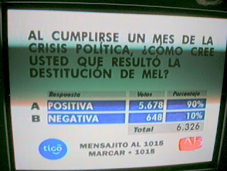 Honduran poll 7/28/09