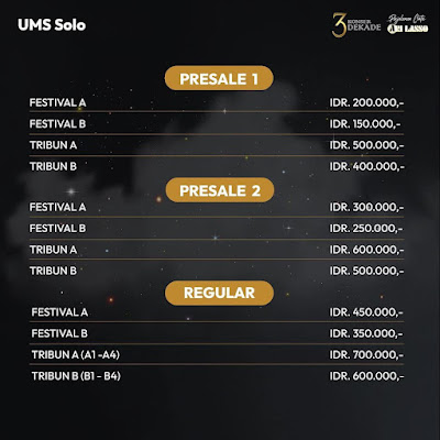 Harga Ticket Konser 3 Dekade Perjalanan Cinta Ari Lasso di Solo